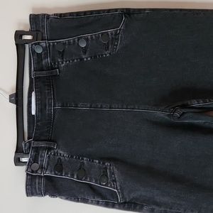 Loft by Ann Taylor Faded Black Sailor Skinny Jeans High-Rise, Size 12, Stretch